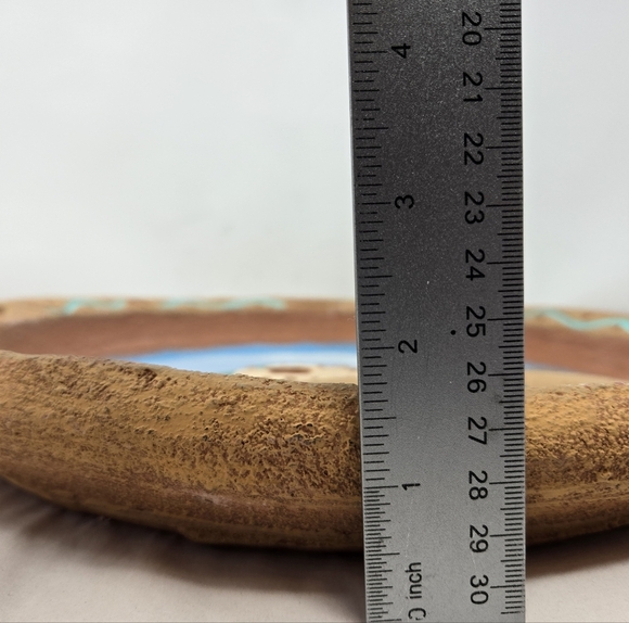 New Mexico Clay Pottery Wall Art By Leonardo Jaramillo 3D Effect Adobe Building - Picture 11 of 11